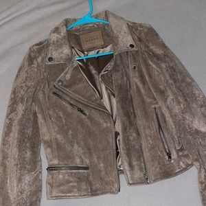 Barely worn Suede tan jacket size XS